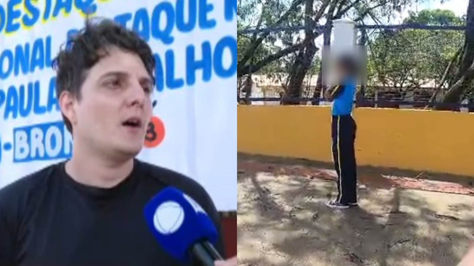 Ao tentar salvar a menina, ele também foi atacado e sofreu cerca de 40 ferroadas
