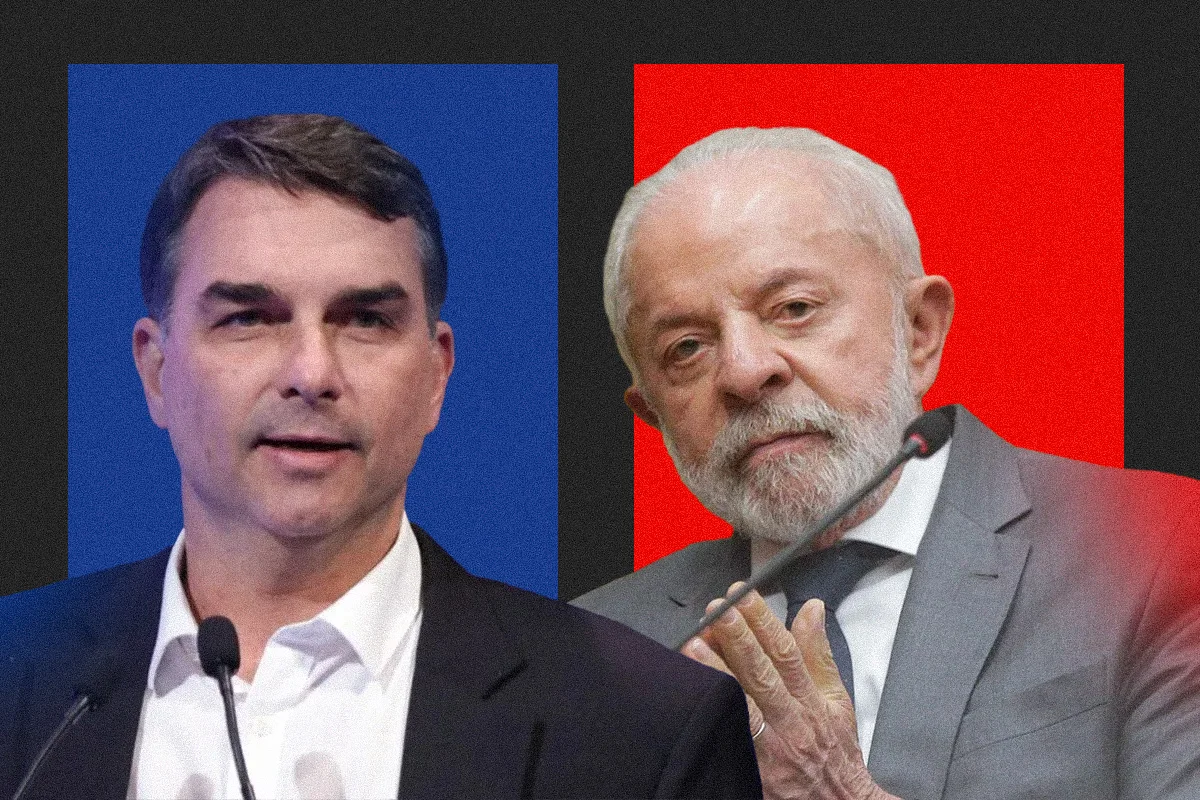 Flávio Bolsonaro discute ida a debate diante de possível duelo com Lula