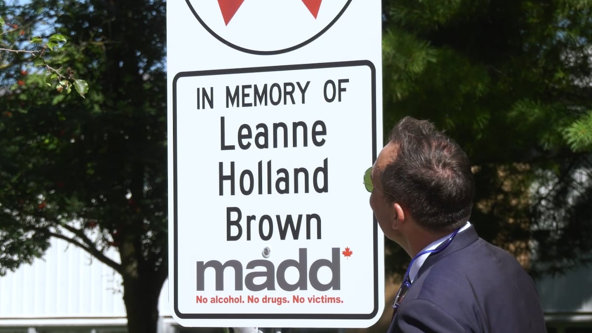 Roadside memorial honours Waterloo community leader killed by impaired driver