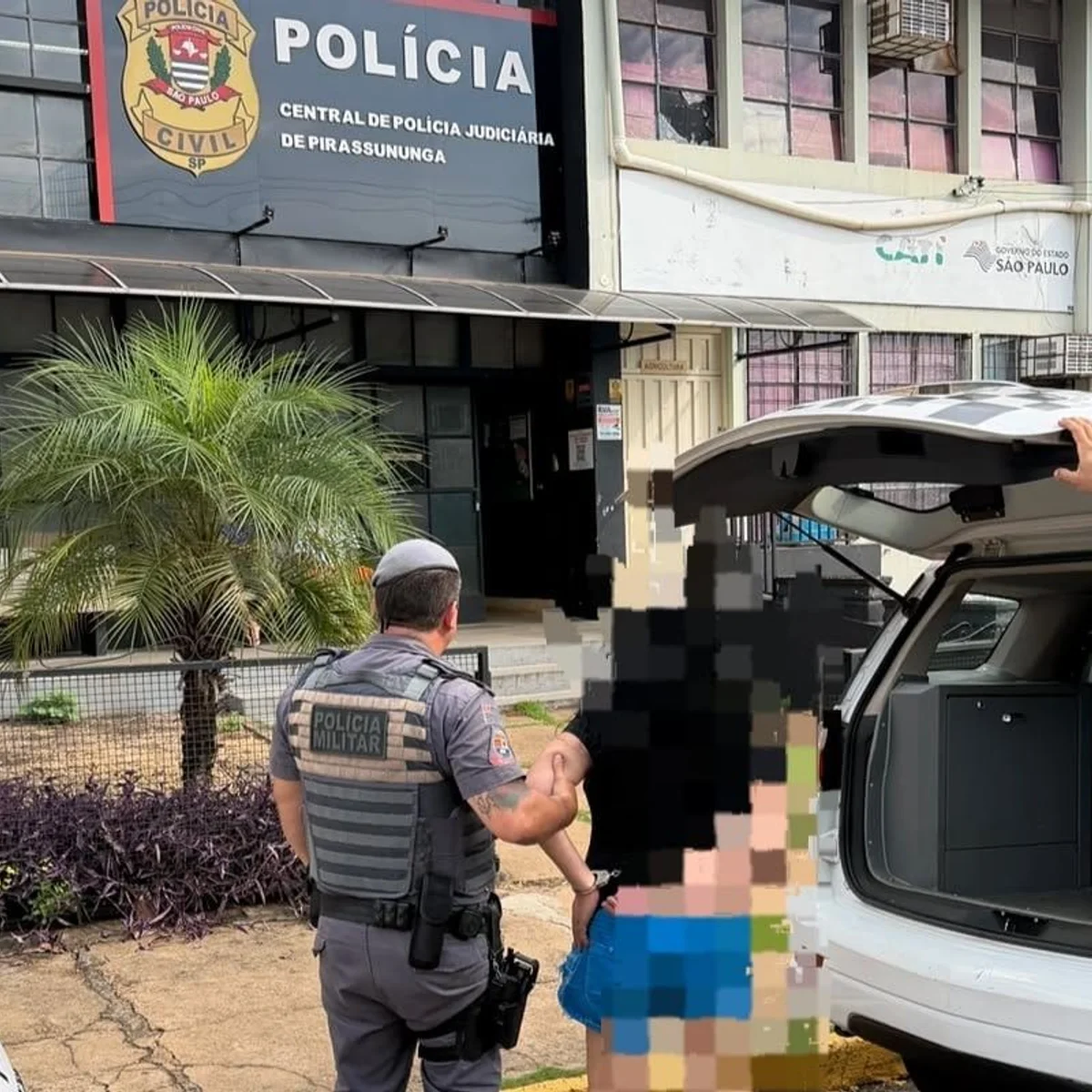 Mulher é presa suspeita de atear fogo ao companheiro durante discussão