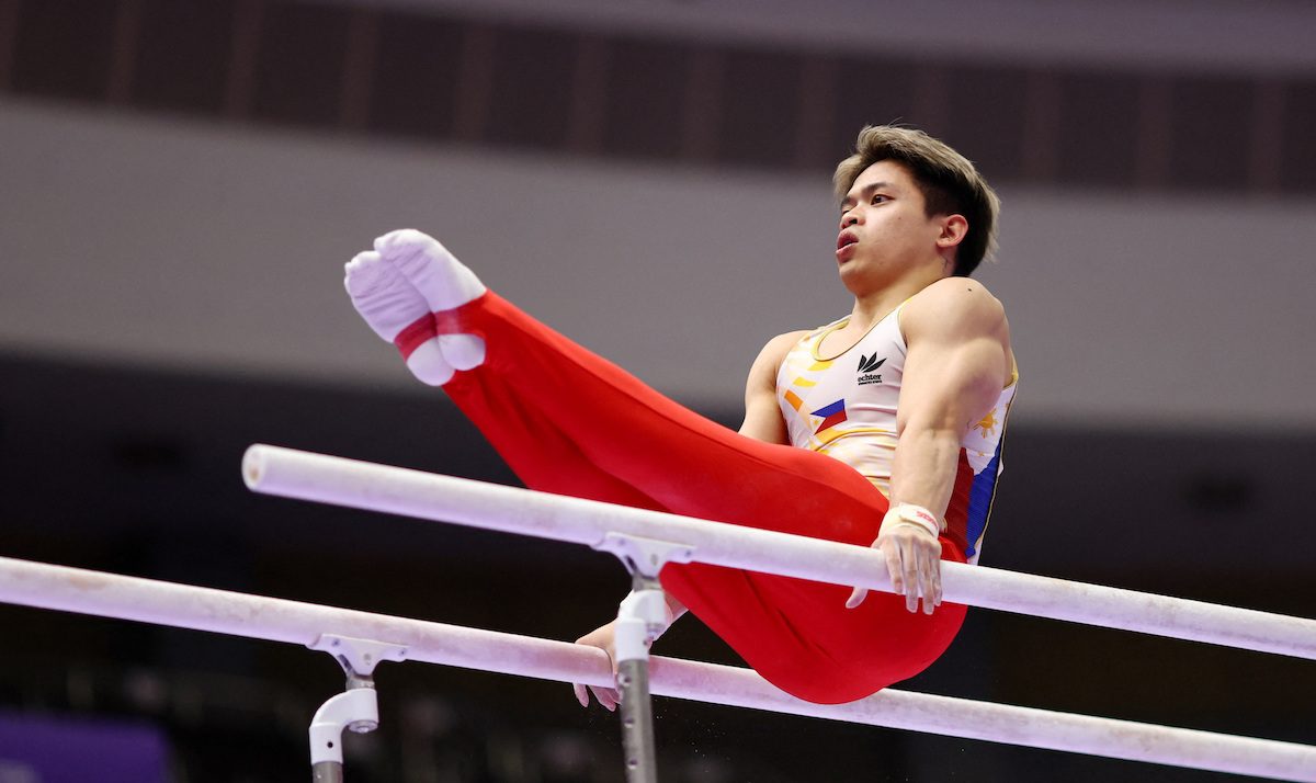 Carlos Yulo falls short of parallel bars medal, concludes stellar Asian Games