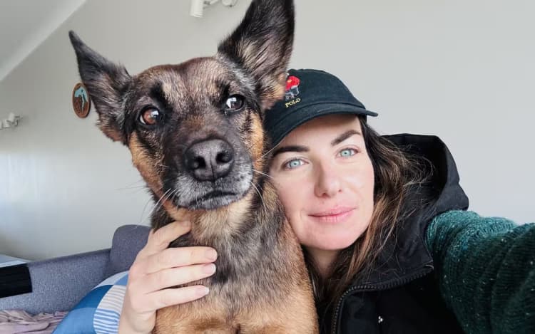 Rescue dog Nala, pictured with her owner Kelsi Ball, died in April this year from complications linked to an ongoing illness that began after she was given a vaccine in 2024. Photo / Kelsi Ball