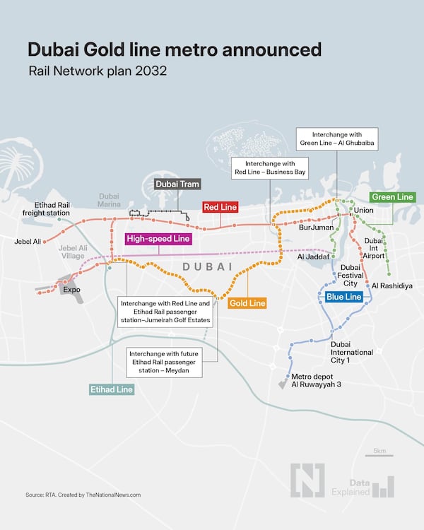 A estação do Etihad Rail em Dubai está quase pronta para a inauguração em 30 de setembro