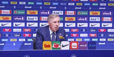 Carlo Ancelotti durante coletiva e convoca&ccedil;&atilde;o para os amistosos contra Austr&aacute;lia e &Iacute;ndia - Foto: Rafael Ribeiro/CBF / Esporte News Mundo