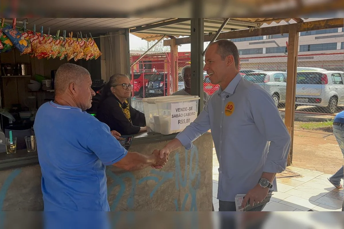 Em campanha, Cappelli defende metrô e BRT para o Recanto das Emas