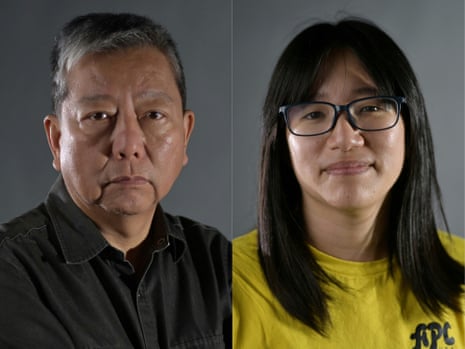 Activists Lee Cheuk-yan and Chow Hang-tung pose separately for portraits