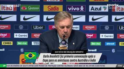 Carlo Ancelotti convoca jogadores para amistosos contra Austrália e Índia