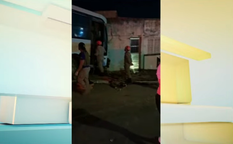 Motorista de ônibus escolar morre após perder o controle do veículo e bater em casa, em Aroeiras-PB