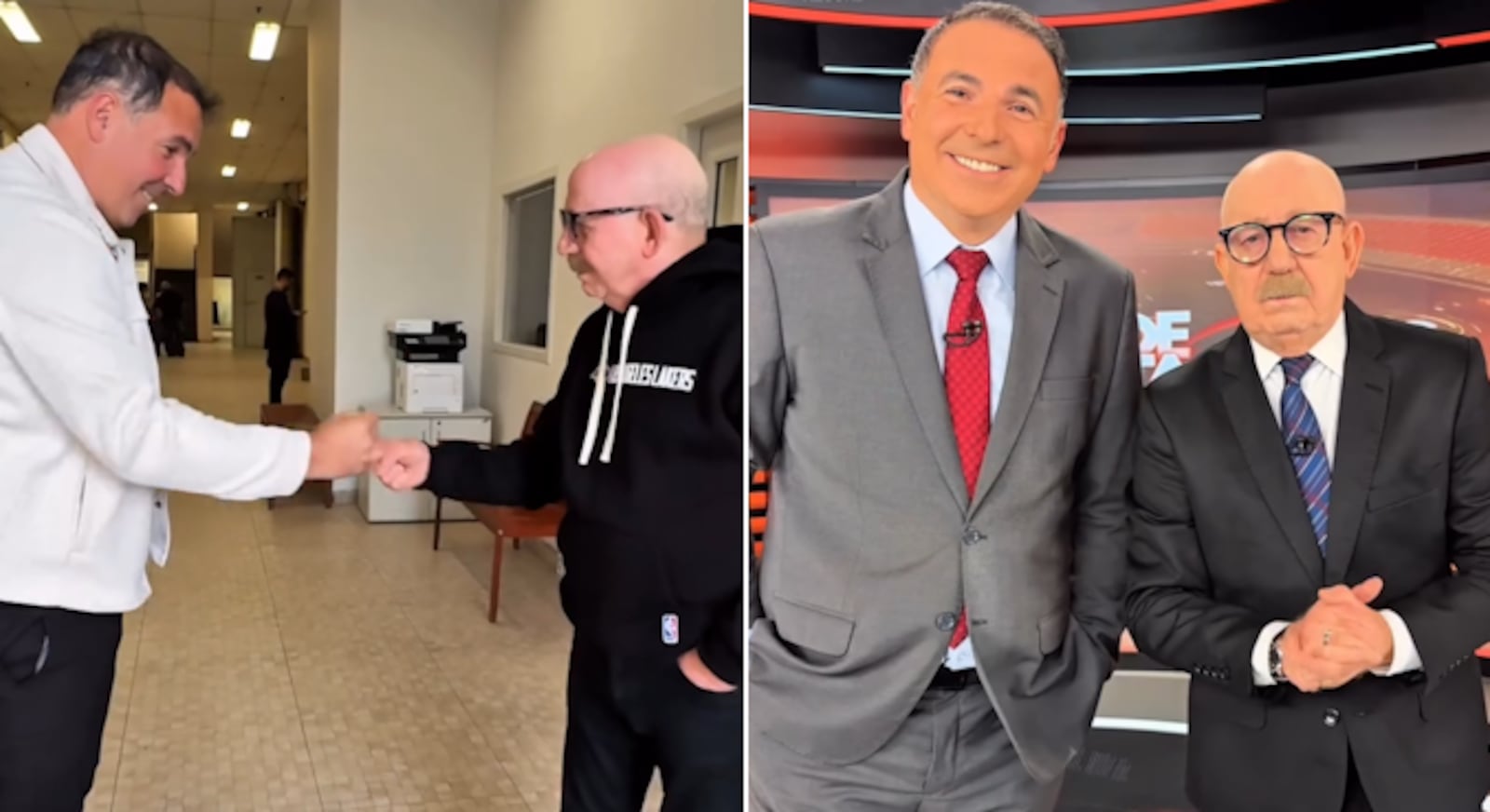 Gottino e Lombardi apareceram cheio de estilo em um truque de mágica Reprodução/Instagram