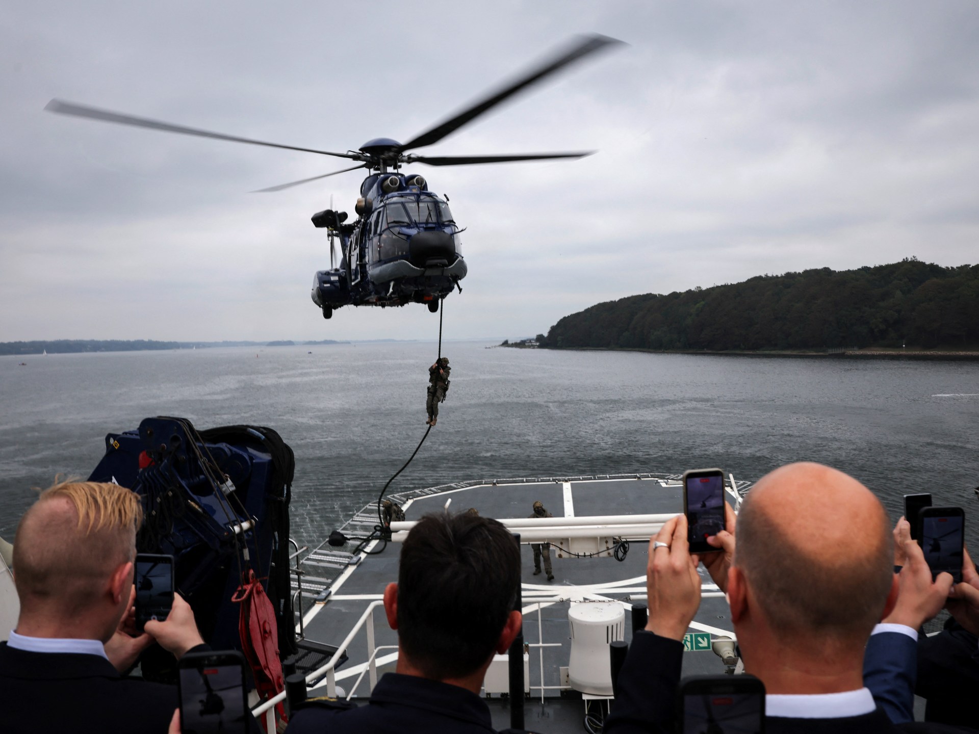 A Rússia alerta a Dinamarca após quase colisão no Mar Báltico