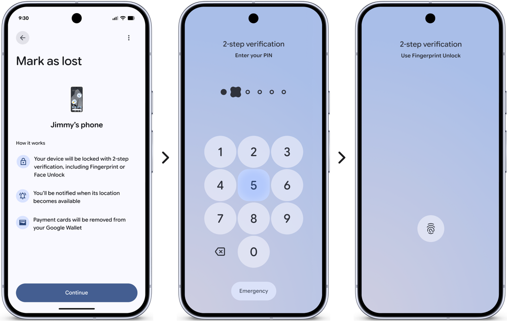 O Android 17 traz melhorias em segurança contra roubos — Foto: Divulgação/Google