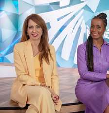 Poliana Abritta e Maju Coutinho no 'Fantástico' Foto: Globo/Estevam Avellar