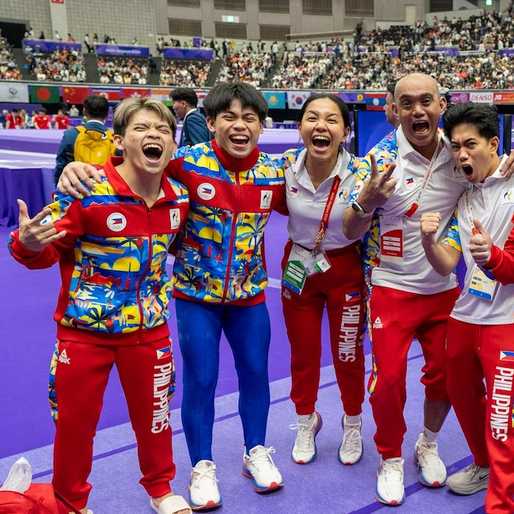 Carlos, Eldrew Yulo anchor PH to sixth in Asian Games team event