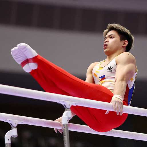 Carlos Yulo falls short of parallel bars medal, concludes stellar Asian Games