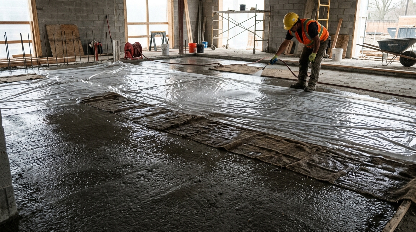 O concreto do contrapiso liberado para uso antes de 28 dias racha no mesmo padrão em quase toda obra residencial, e a pressa de três semanas custa o piso inteiro