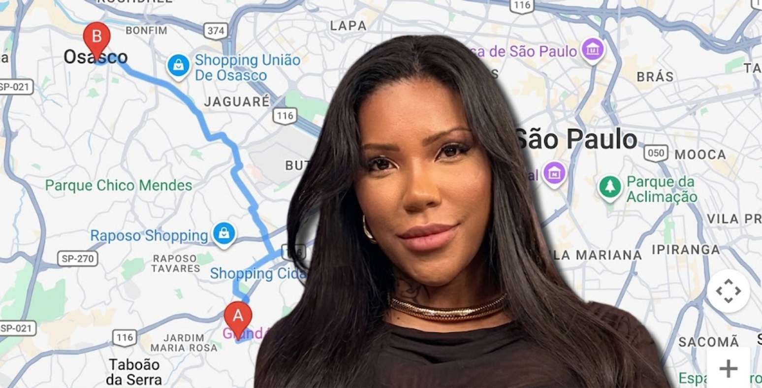 Carol Lekker sa&iacute;a do Morumbi, na zona sul de S&atilde;o Paulo, e seguia para o oeste da Grande SP, onde fica o SBT
